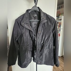 Blavk Windbreaker Jacket